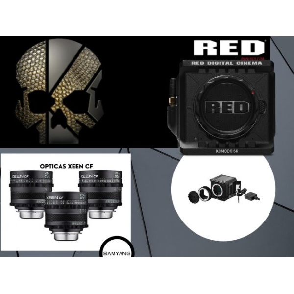 Alquiler Red Komodo + Samyang Xeen CF 24-50-85 t1.5