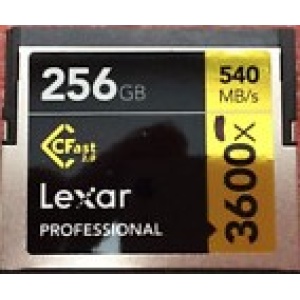Alquiler Tarjeta Lexar Professional 256GB 540MBs 3600X para Arri Madrid