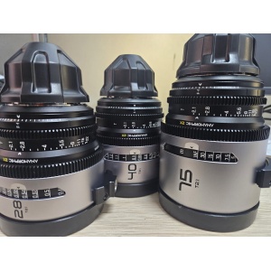 Alquiler Kit Dzoofilm Pavo Anamorfico 28mm-40mm-75mm T2.8 PL o EF Madrid