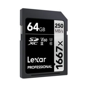 Alquiler Tarjeta Lexar Professional 64GB 200MBs Madrid